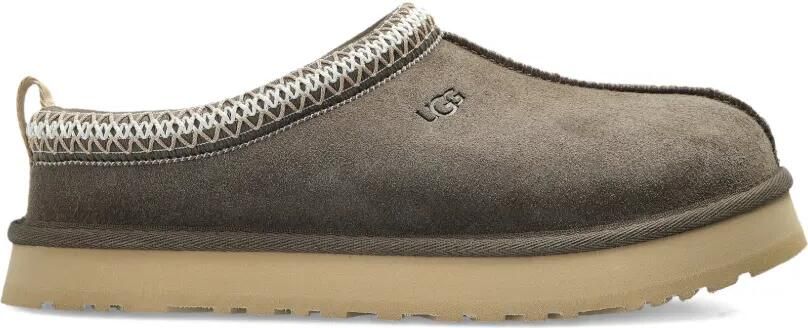 UGG Kids Gevlochten suède sabots Bruin