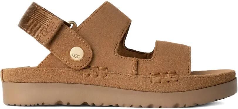 UGG Kids Goldenstar Glide sandalen met verstelbaar bandje en plateauzool Bruin