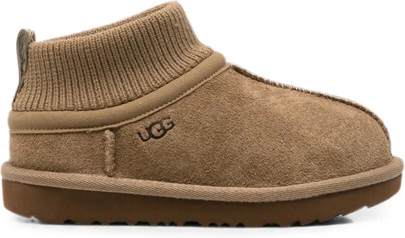 UGG Kids Laarzen met gebreide afwerking Bruin