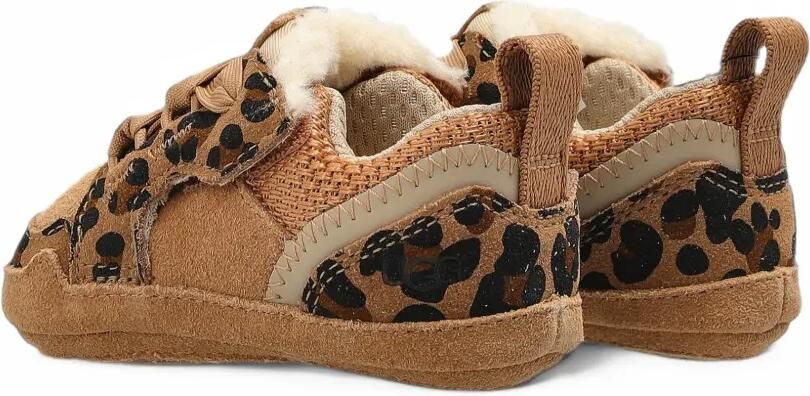 UGG Kids Lowmel sneakers met luipaardprint Beige - Foto 4