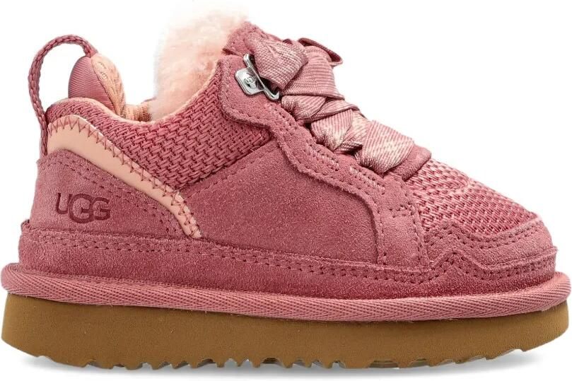 UGG Kids Lowmel sneakers met lammy voering en lint Roze