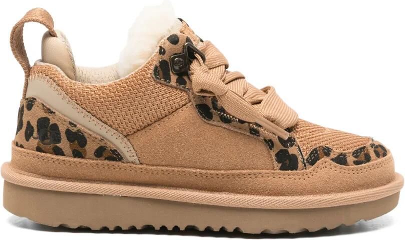 UGG Kids Lowmel sneakers met luipaardprint Bruin