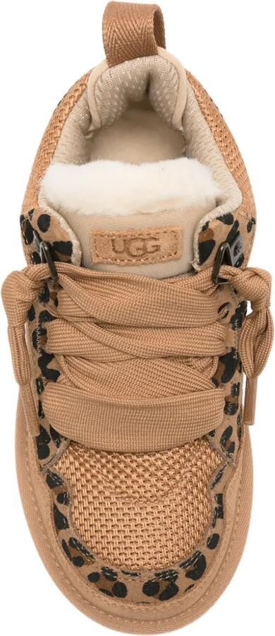 UGG Kids Lowmel sneakers met luipaardprint Bruin - Foto 2
