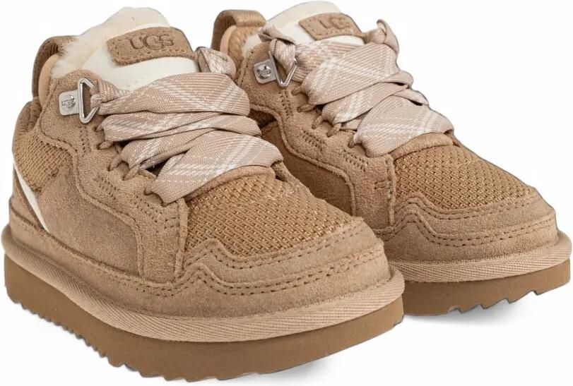 UGG Kids Lowmel suède sneakers Beige