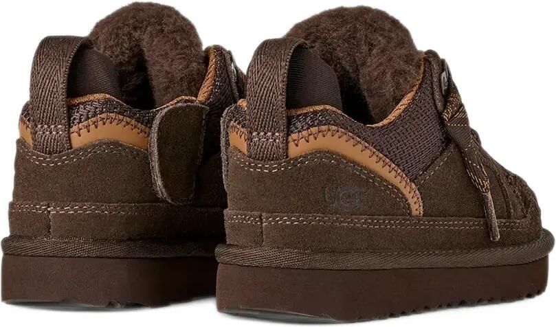 UGG Kids Lowmwl suede panelled sneakers Bruin - Foto 3
