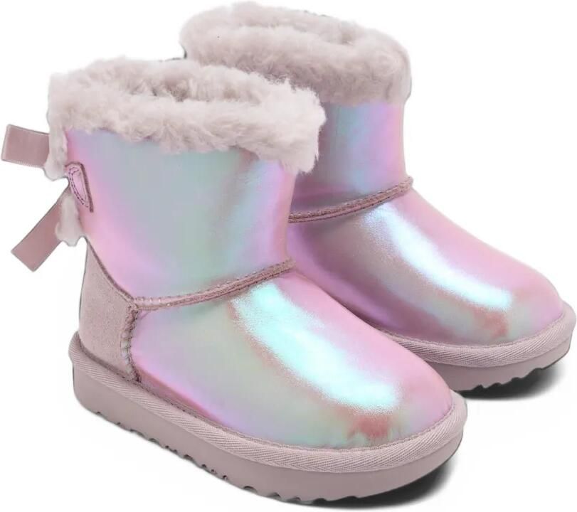 UGG Kids Mini Bailey Bow II Frosted ankle boots Paars