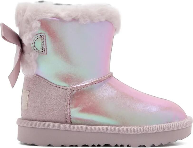 UGG Kids Mini Bailey Bow II Frosted ankle boots Paars - Foto 3