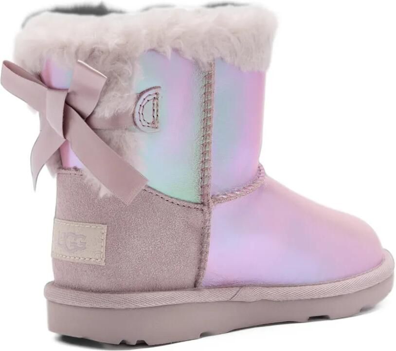 UGG Kids Mini Bailey Bow II Frosted ankle boots Paars - Foto 3
