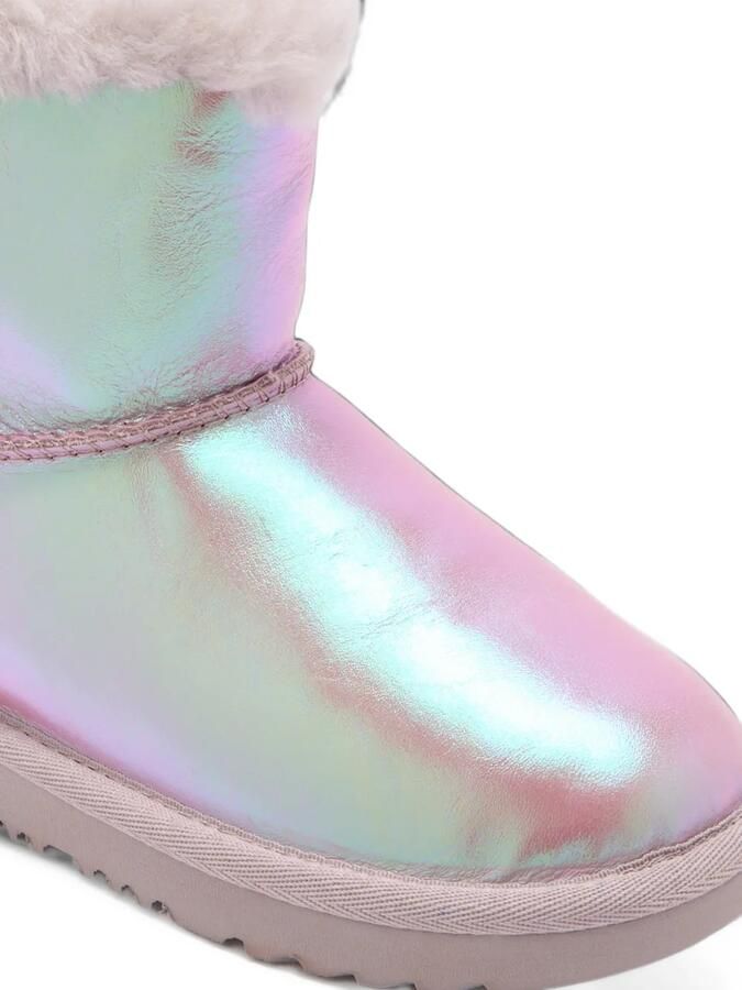 UGG Kids Mini Bailey Bow II Frosted ankle boots Paars - Foto 2