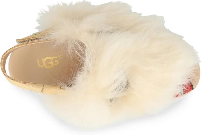 UGG Kids Punki sandalen van imitatiebont Beige - Foto 2