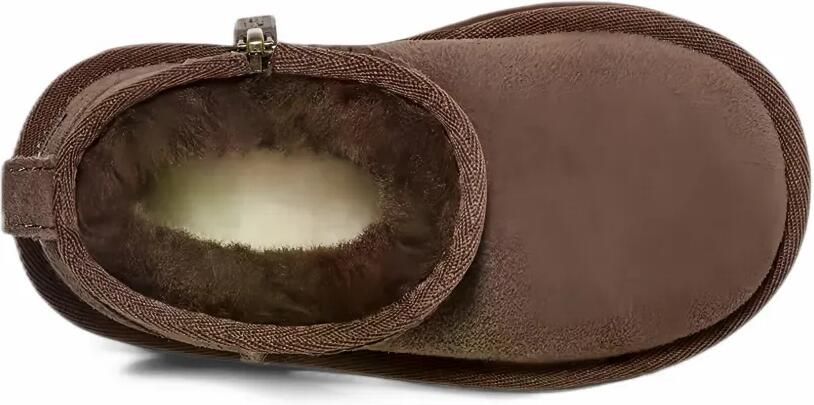 UGG Kids Lammy enkellaarzen met overlockstiksels Bruin - Foto 5