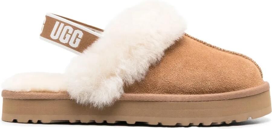UGG Kids Slippers gevoerd met lamswol Bruin