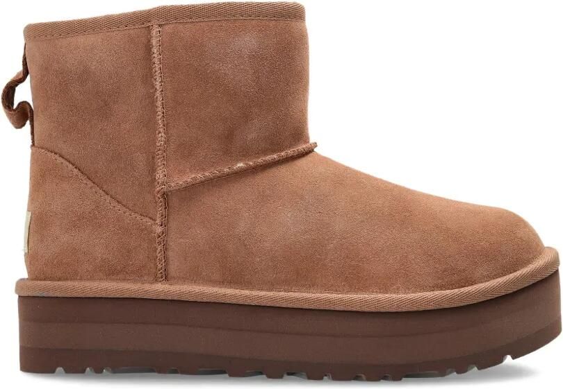 UGG Kids Suède laarzen met plateauzool Bruin