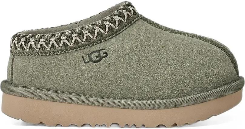 UGG Kids Tas II embroidered slippers Groen - Foto 4