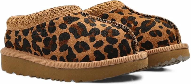 UGG Kids Tas II slippers met luipaard-print Bruin