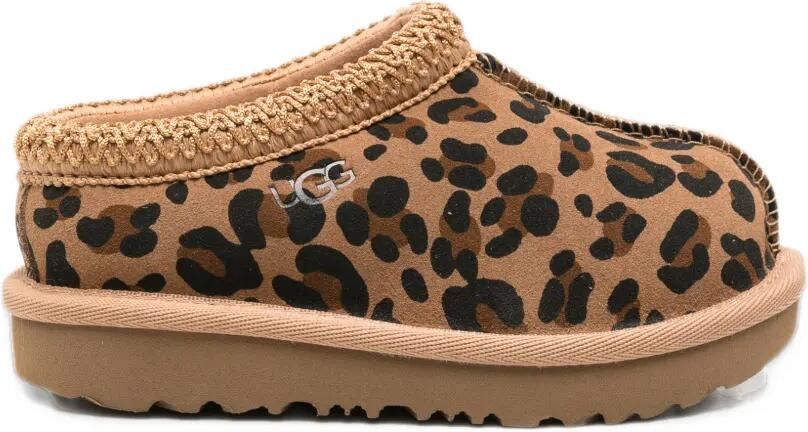 UGG Kids Tas II leopard-print slippers Bruin