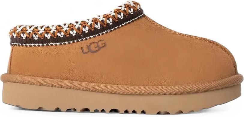 UGG Kids Tas II suède laarzen met gevlochten afwerking Bruin
