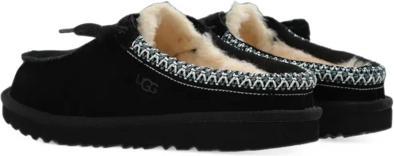 UGG Kids Tas suede slippers Zwart - Foto 4