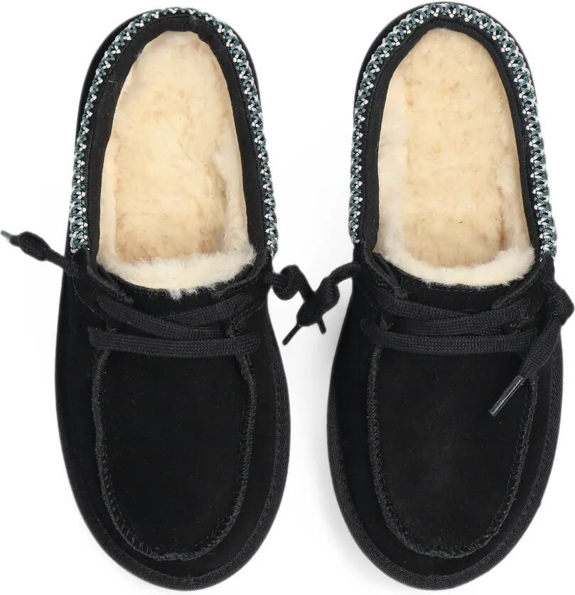 UGG Kids Tas suede slippers Zwart - Foto 2