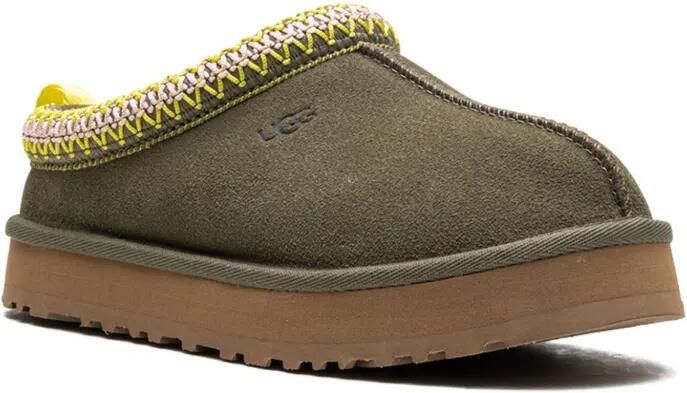 UGG Kids Tazz "Burnt Olive" slippers Groen
