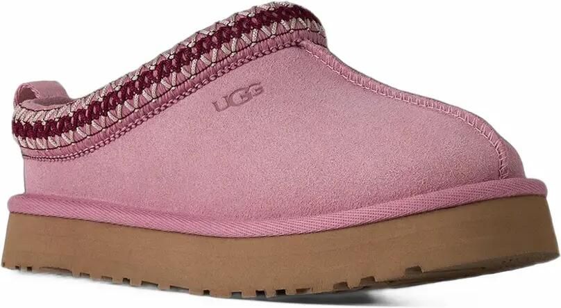 UGG Kids Tazz embroidered slippers Roze