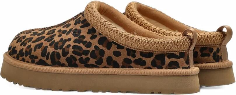 UGG Kids Tazz leopard-print leather boots Bruin - Foto 4