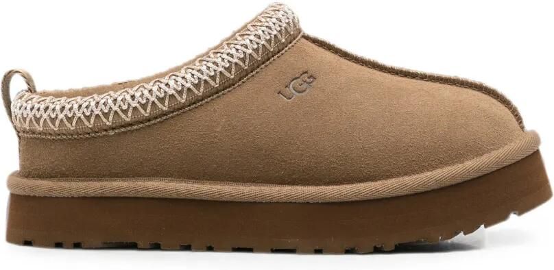 UGG Kids Tas slippers met plateauzool Bruin
