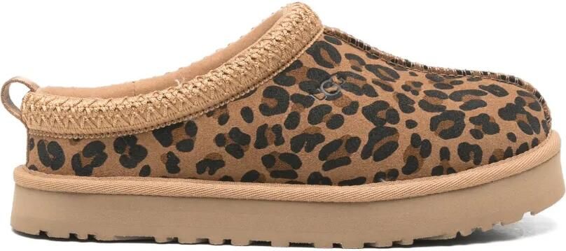 UGG Kids Tazz Spotted slippers met luipaard-print Bruin
