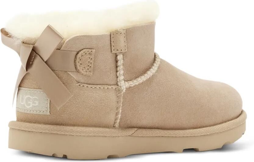 UGG Kids Ultra Mini Bailey Bow laarzen Beige - Foto 3