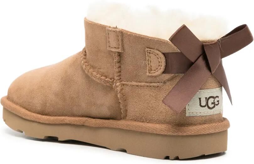 UGG Kids Ultra Mini Bailey laarzen met strikdetail Bruin - Foto 2