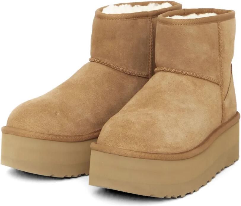UGG Klassieke enkellaarzen met plateauzool Beige - Foto 2