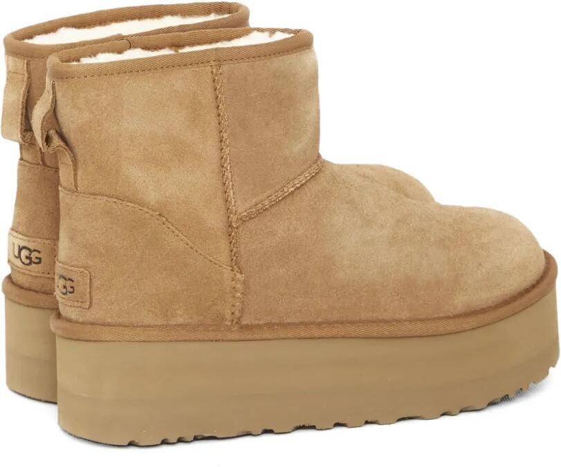 UGG Klassieke enkellaarzen met plateauzool Beige - Foto 3