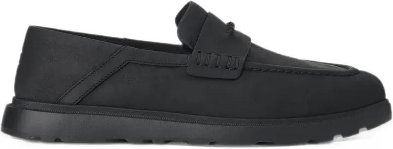 UGG leather penny-strap loafers Zwart