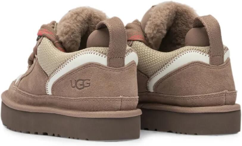 UGG Lowmel chunky low-top sneakers met suède vlakken Bruin - Foto 4