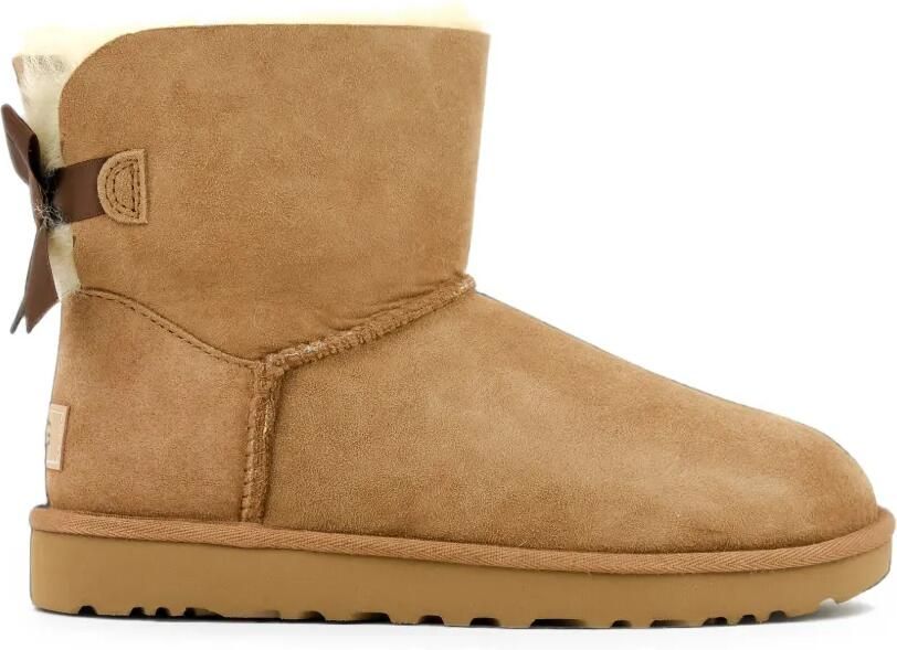 UGG Mini Bailey Bow II leather ankle boots Bruin