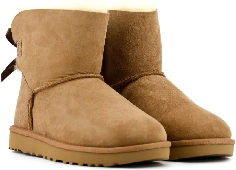 UGG Mini Bailey Bow II leather ankle boots Bruin - Foto 5