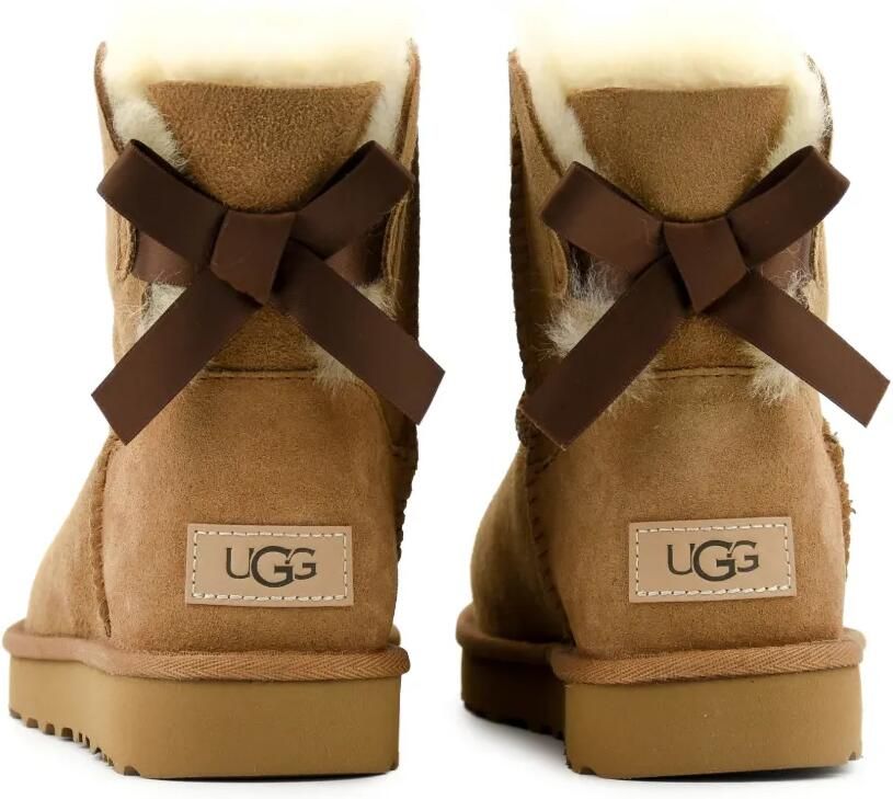 UGG Mini Bailey Bow II leather ankle boots Bruin - Foto 2