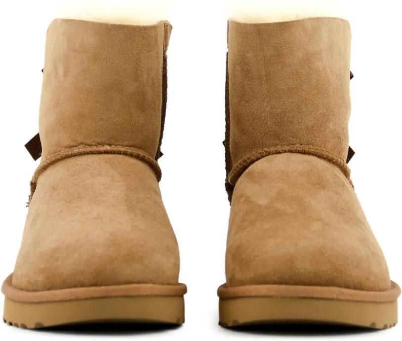 UGG Mini Bailey Bow II leather ankle boots Bruin - Foto 3