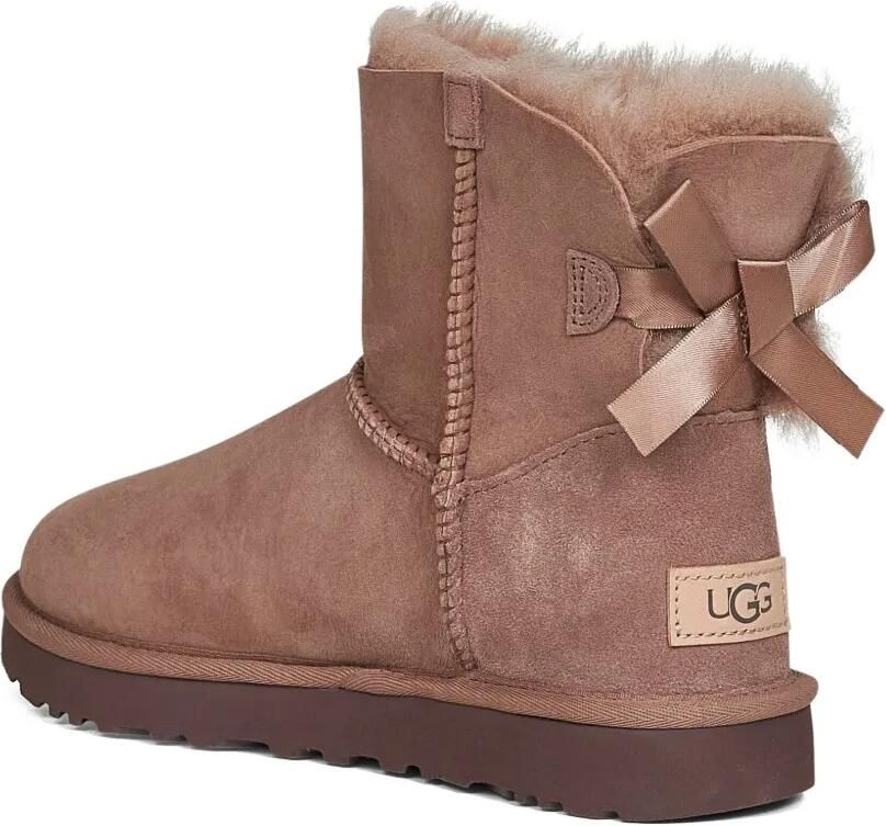 UGG Mini Bailey Bow II suède laarzen Beige - Foto 2