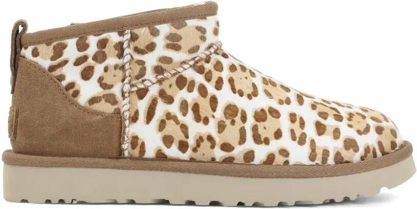 UGG Mini laarzen met luipaardprint Beige