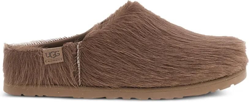 UGG Otzo suède loafers met kalfshaar Bruin