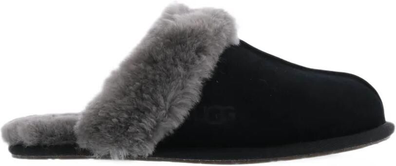 UGG Scuffette II leren muiltjes met lammy afwerking Zwart