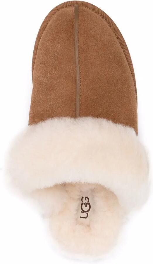 UGG Scuffette suède slippers met lammy afwerking Bruin - Foto 2