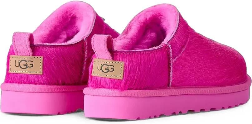 UGG Slippers met kalfshaar Roze - Foto 3