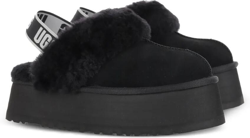 UGG Slippers met plateauzool en lammy afwerking Zwart - Foto 5