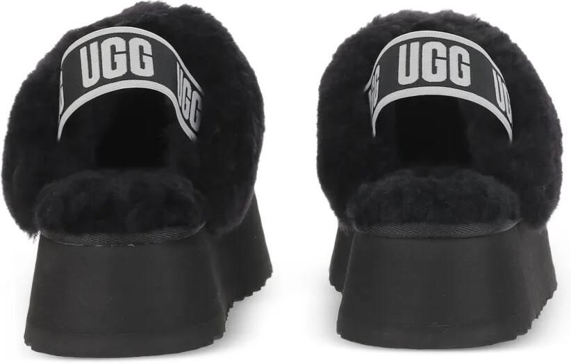 UGG Slippers met plateauzool en lammy afwerking Zwart - Foto 4
