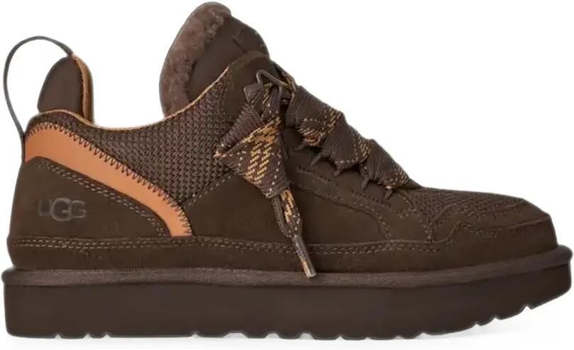 UGG Sneakers met lammy afwerking en vlakken Bruin