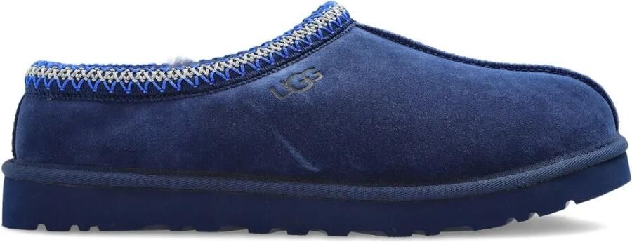 UGG Suède slippers met stiksels Blauw