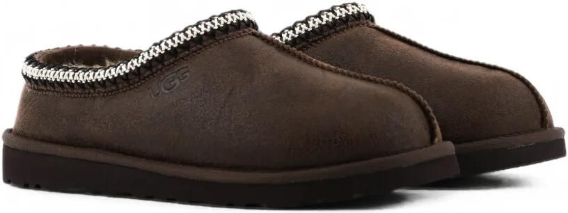 UGG Tasman gerafelde suède lamsleren slippers Bruin - Foto 4
