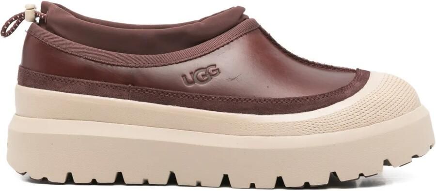 UGG Tasman Weather Hybrid loafers met plateauzool Bruin
